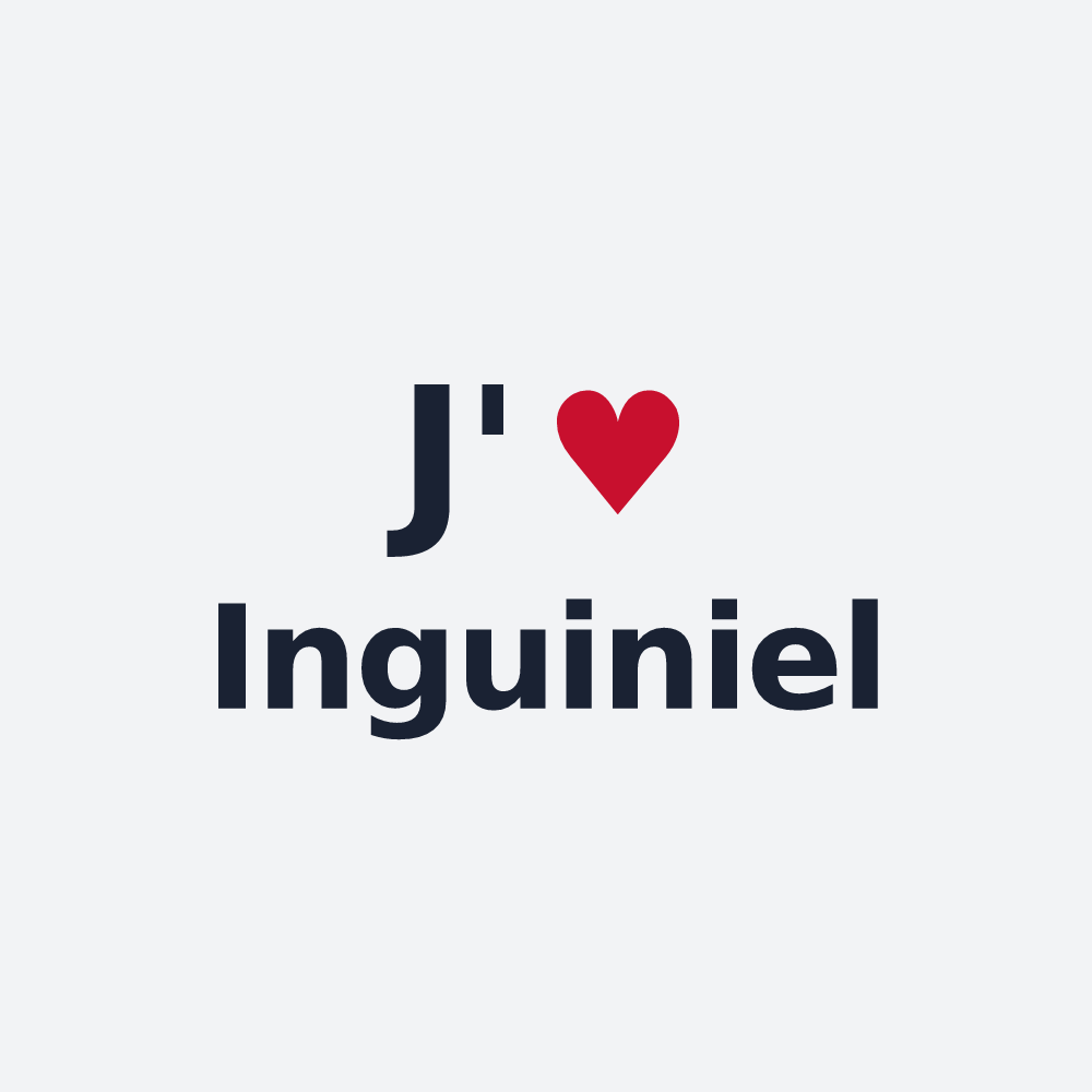 Poster personnalisé Inguiniel — design J'aime Inguiniel