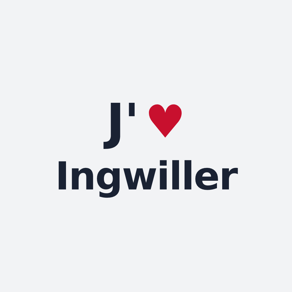 Poster personnalisé Ingwiller — design J'aime Ingwiller