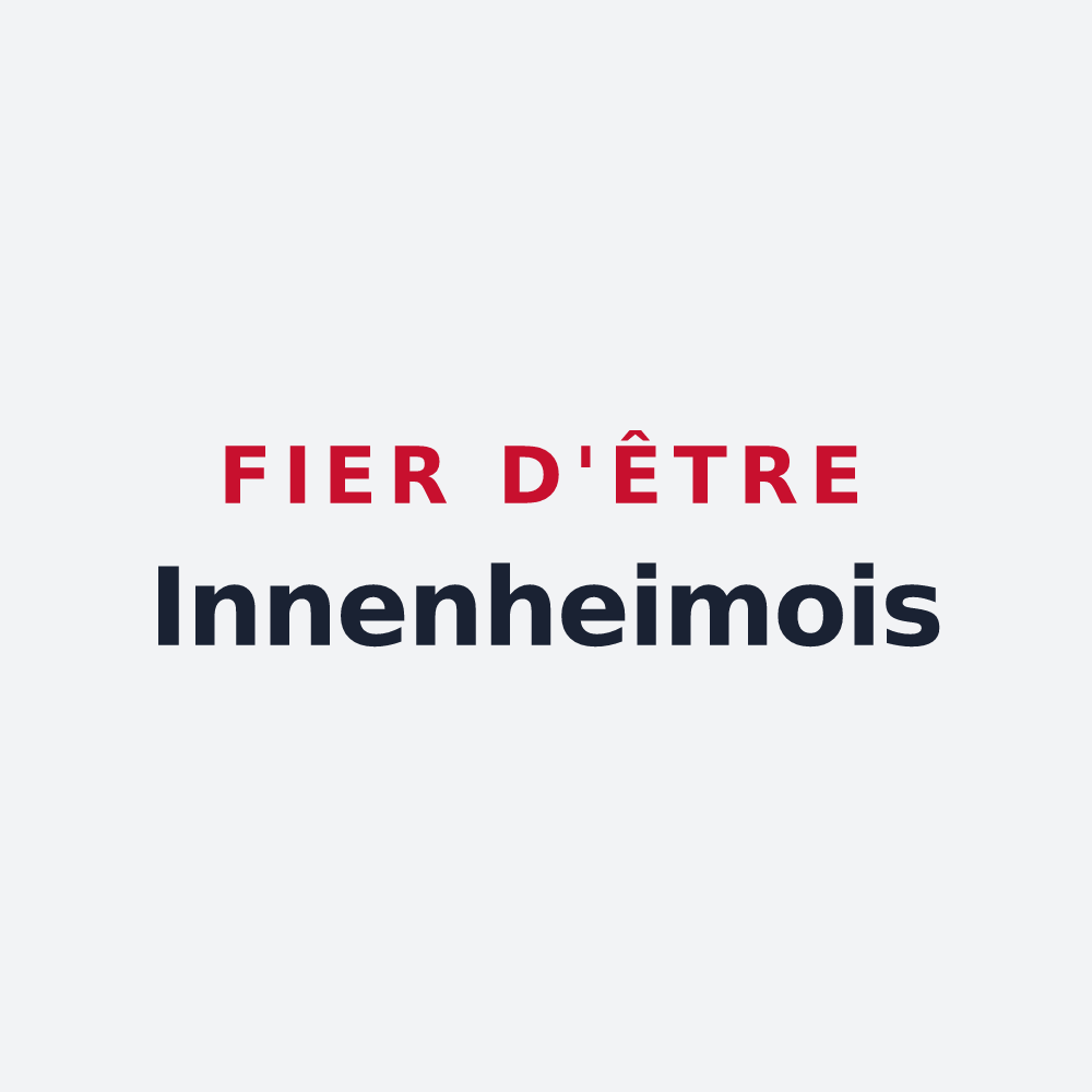 Poster « Fier d'être Innenheimois » — design pour Innenheim