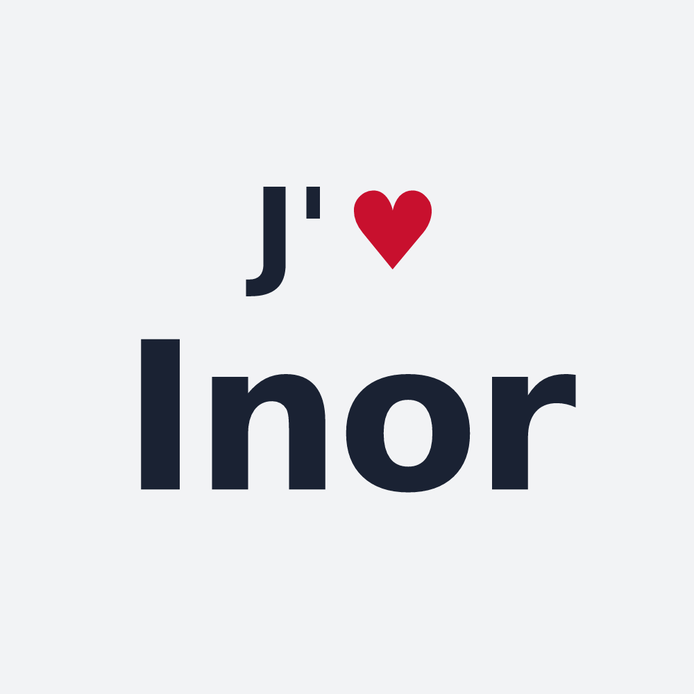 Poster personnalisé Inor — design J'aime Inor