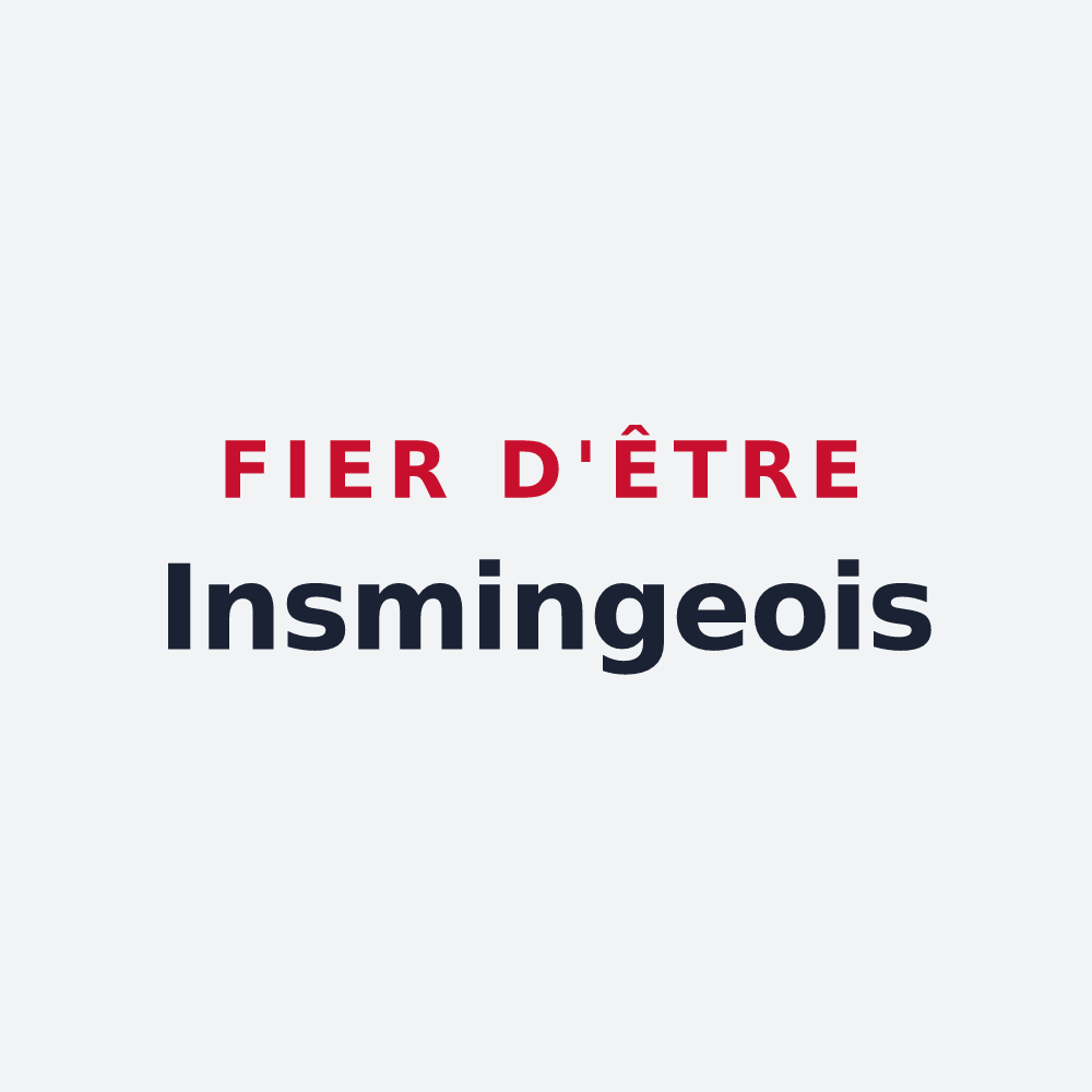 Poster « Fier d'être Insmingeois » — design pour Insming