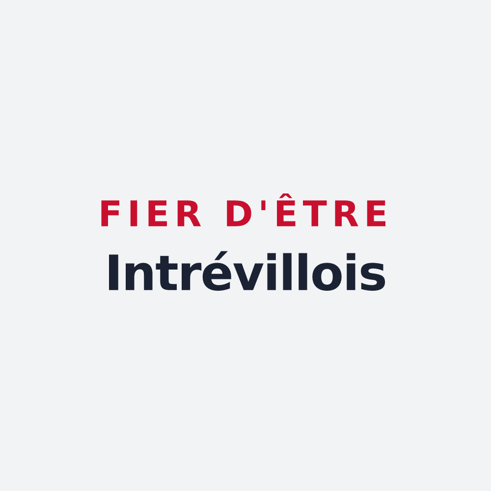 Poster « Fier d'être Intrévillois » — design pour Intréville