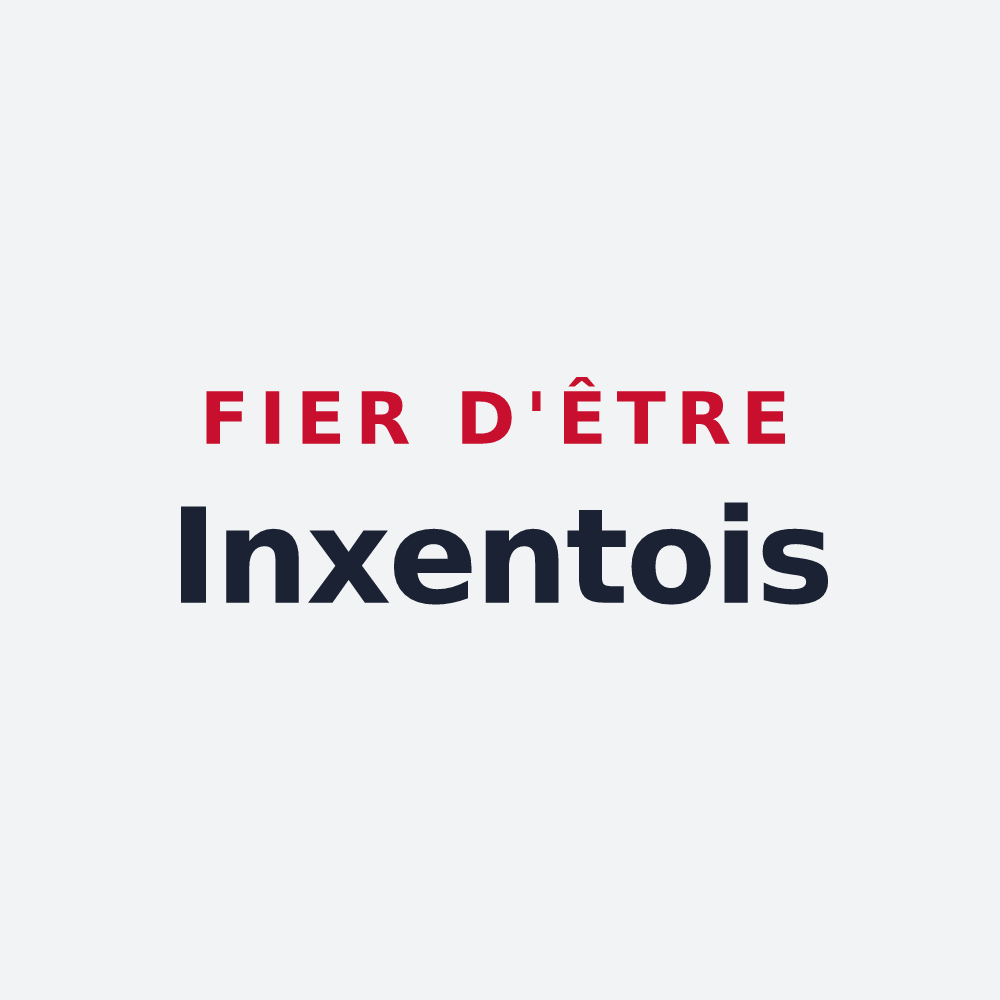 Poster « Fier d'être Inxentois » — design pour Inxent