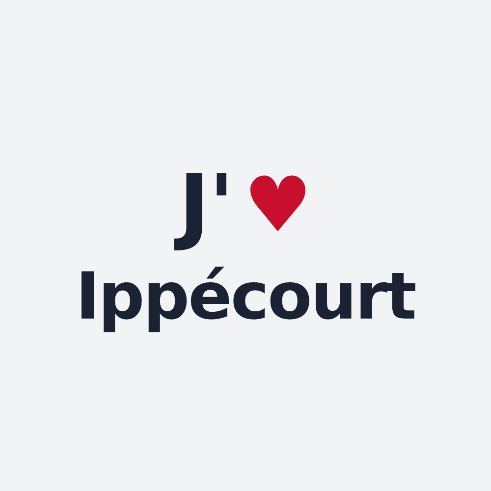 Poster personnalisé Ippécourt — design J'aime Ippécourt