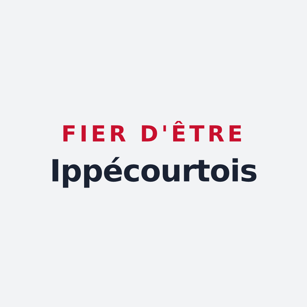 Poster « Fier d'être Ippécourtois » — design pour Ippécourt