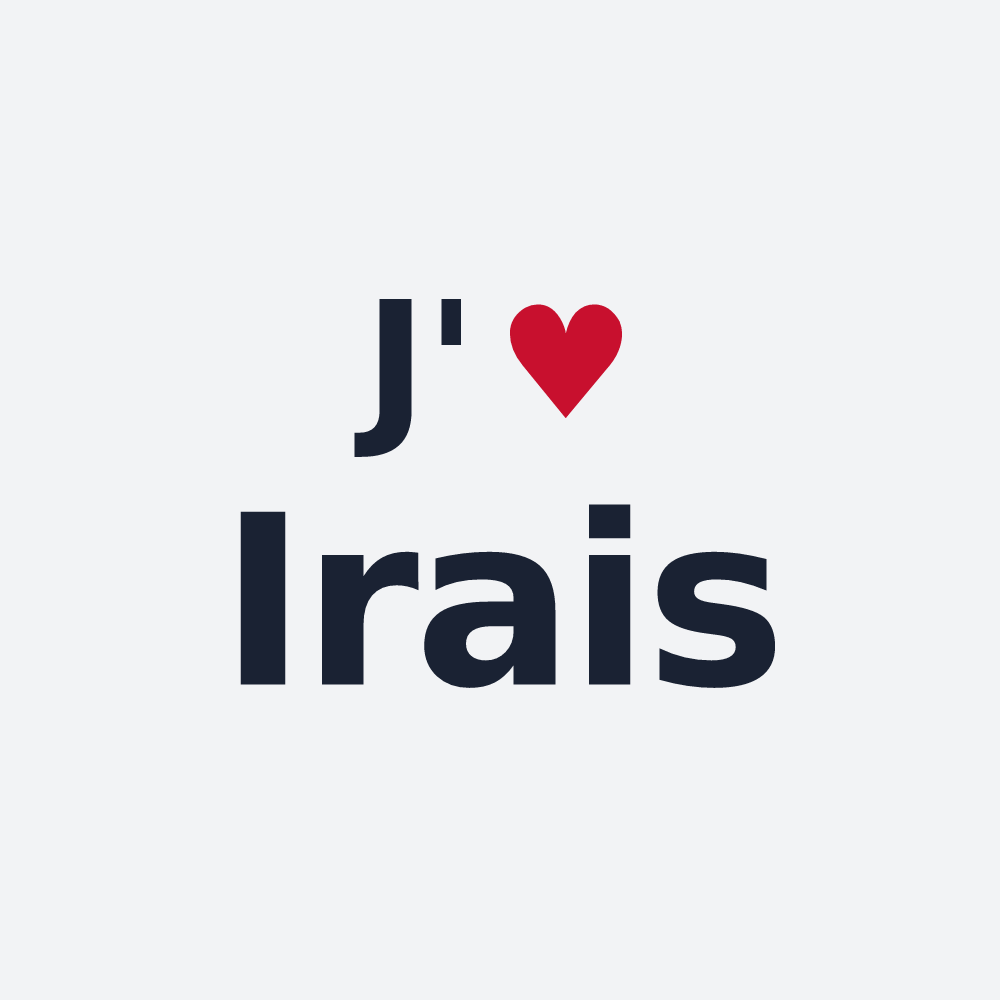 Poster personnalisé Irais — design J'aime Irais