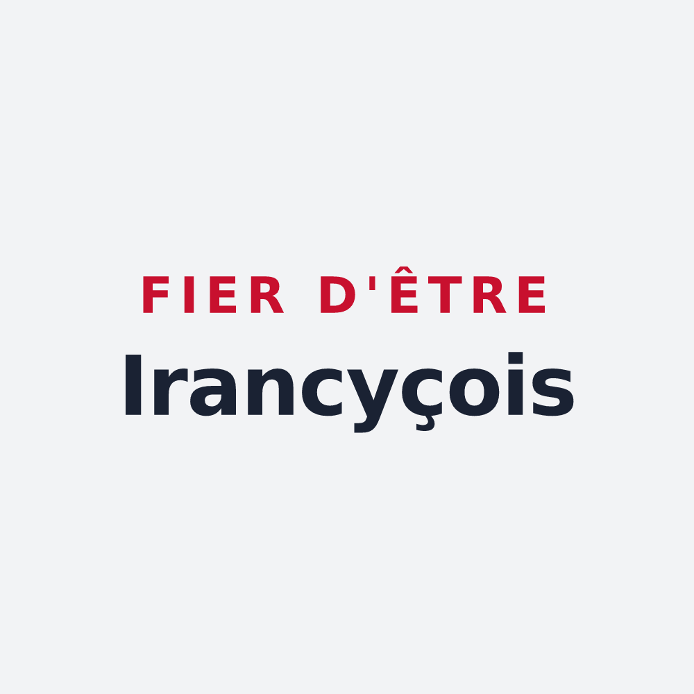 Poster « Fier d'être Irancyçois » — design pour Irancy