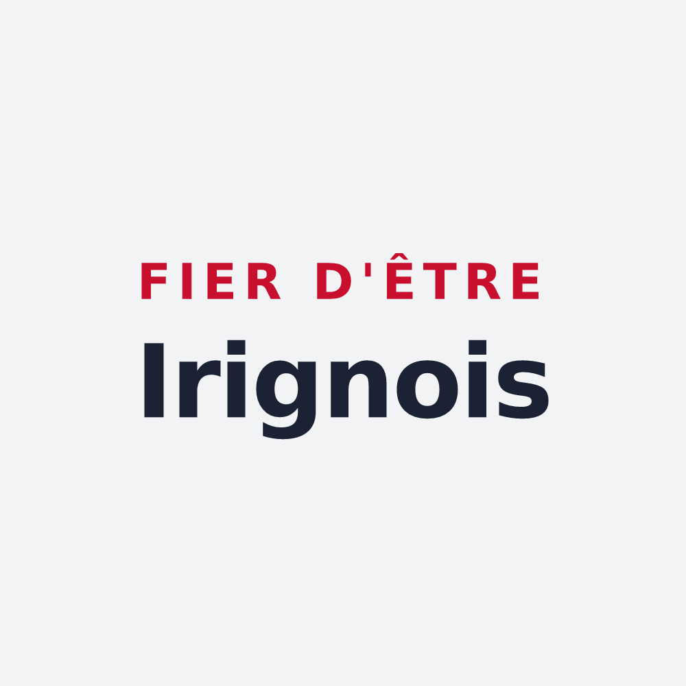 Poster « Fier d'être Irignois » — design pour Irigny