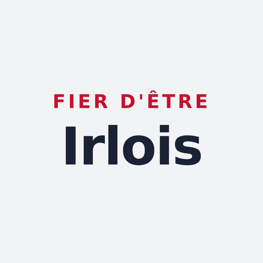 Poster « Fier d'être Irlois » — design pour Irles