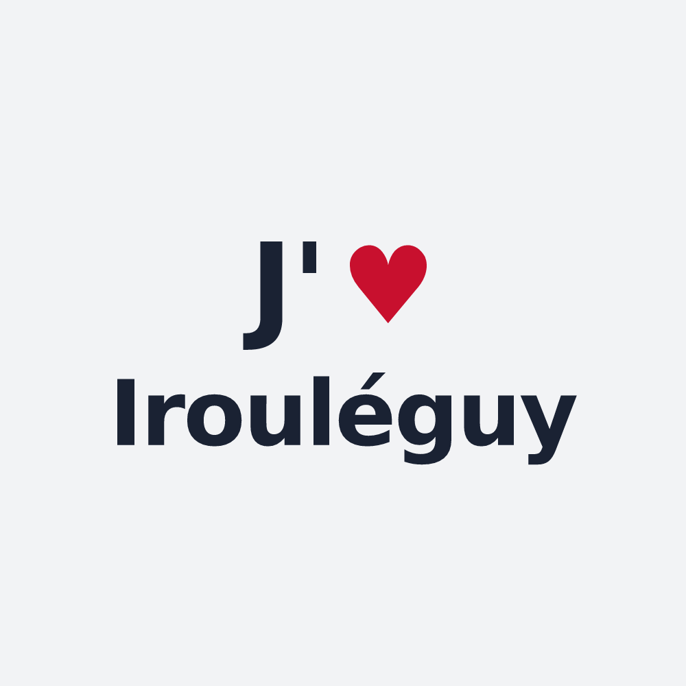 Poster personnalisé Irouléguy — design J'aime Irouléguy