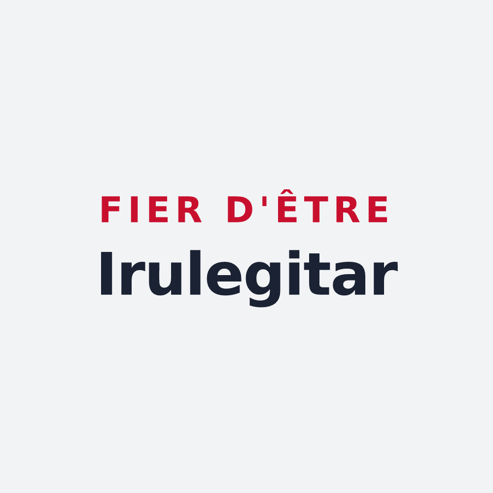 Poster « Fier d'être Irulegitar » — design pour Irouléguy