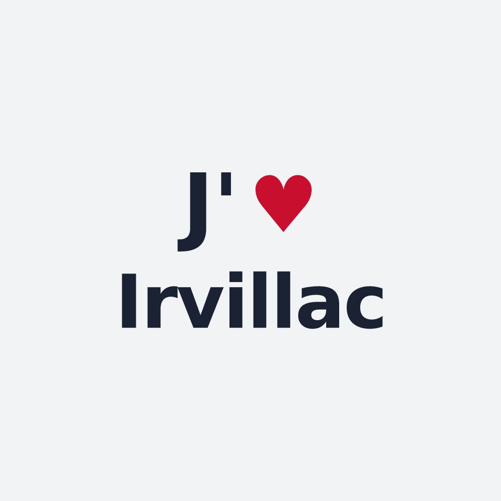 Poster personnalisé Irvillac — design J'aime Irvillac