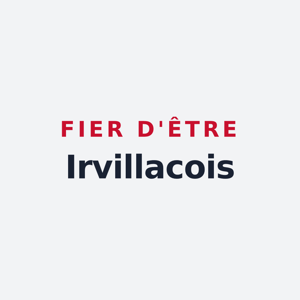 Poster « Fier d'être Irvillacois » — design pour Irvillac