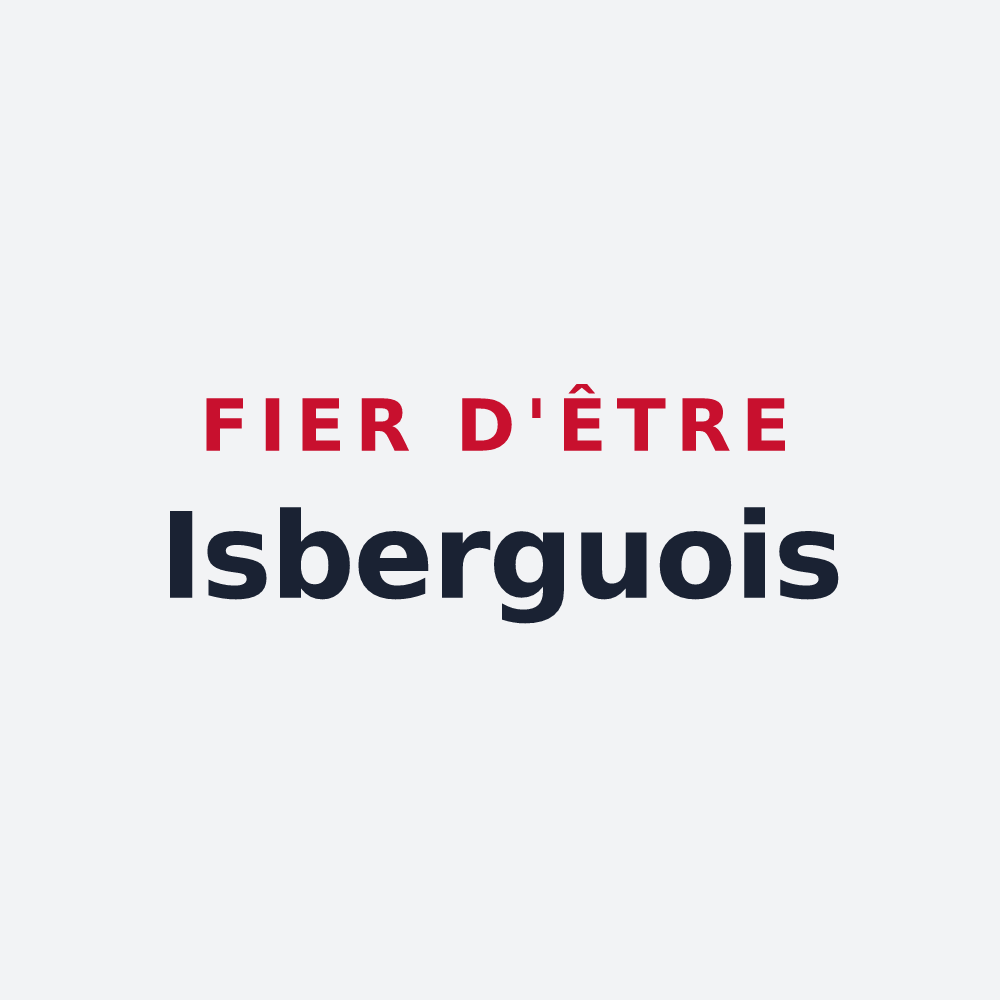 Poster « Fier d'être Isberguois » — design pour Isbergues