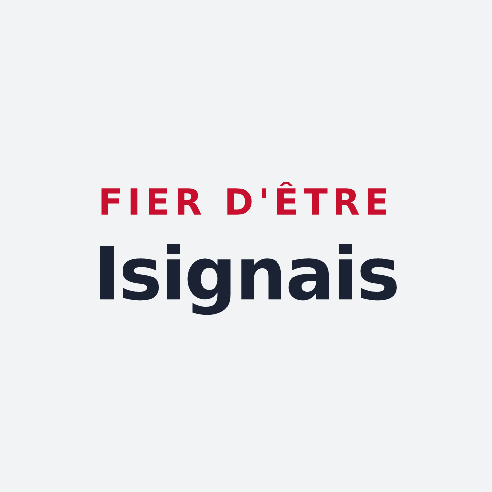 Poster « Fier d'être Isignais » — design pour Isigny-sur-Mer