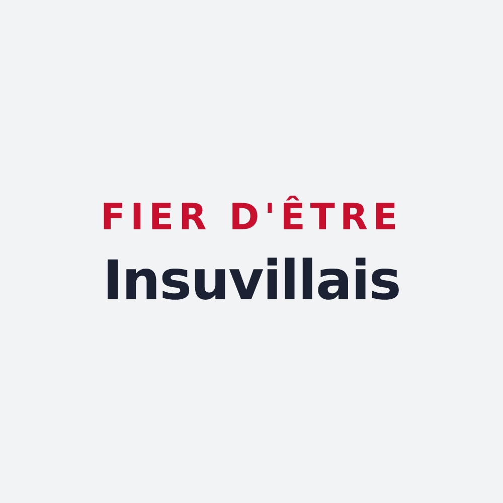 Poster « Fier d'être Insuvillais » — design pour Isles-lès-Villenoy