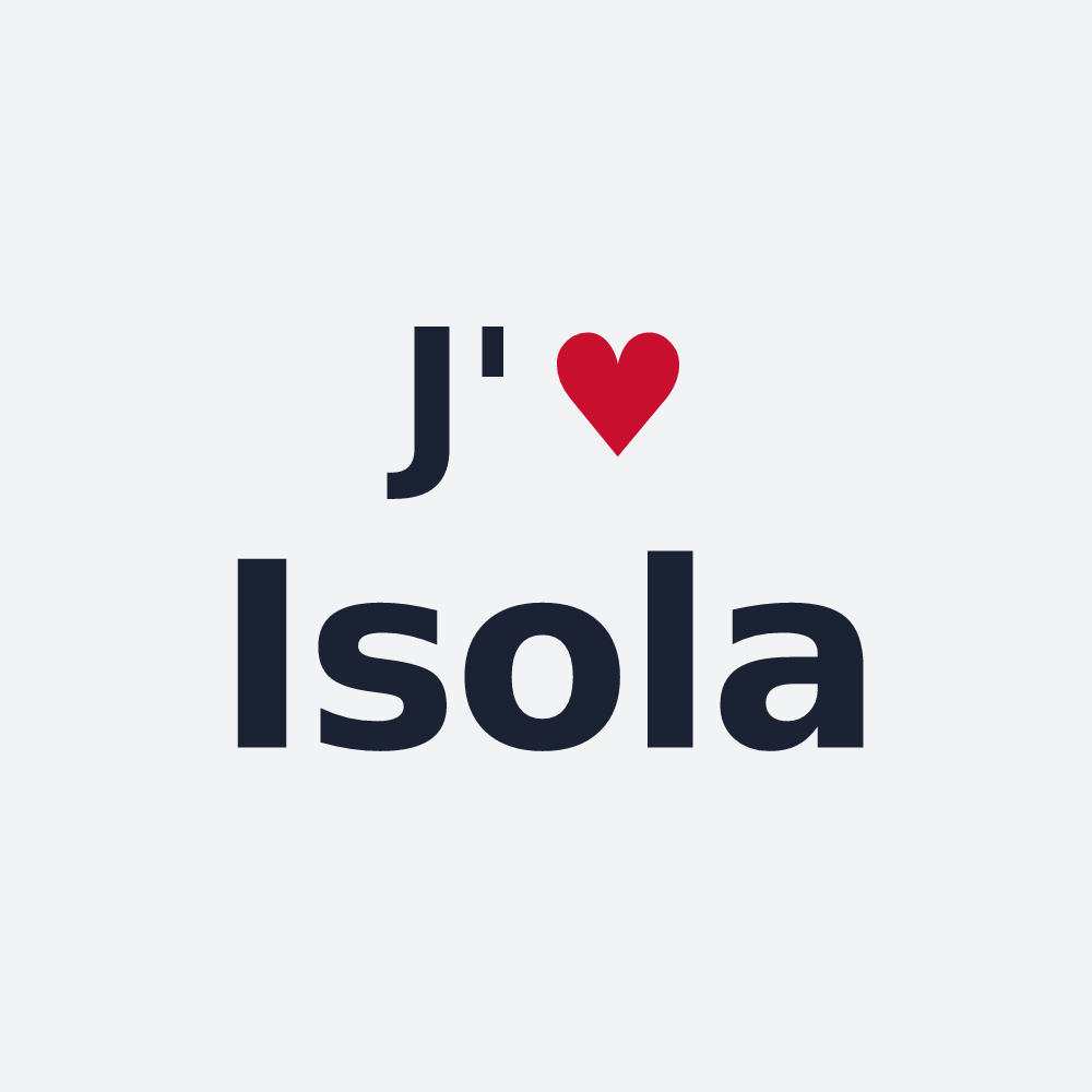 Poster personnalisé Isola — design J'aime Isola