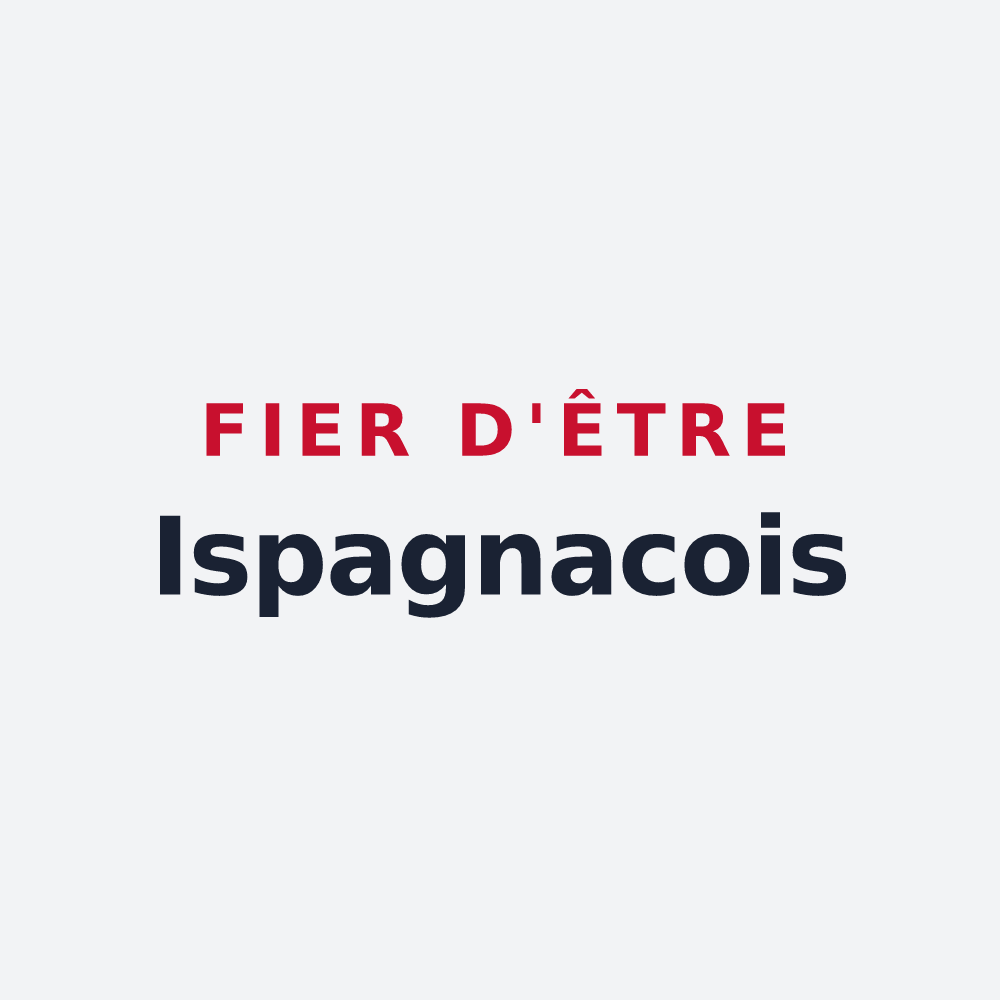 Poster « Fier d'être Ispagnacois » — design pour Ispagnac