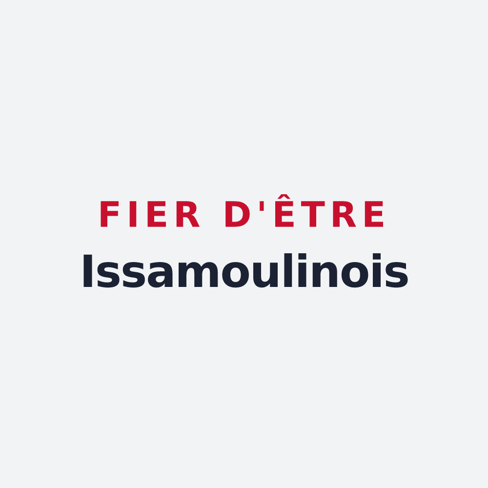 Poster « Fier d'être Issamoulinois » — design pour Issamoulenc