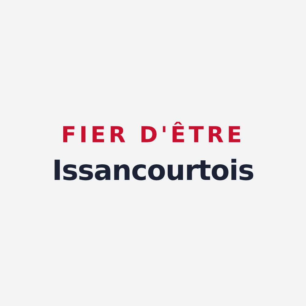 Poster « Fier d'être Issancourtois » — design pour Issancourt-et-Rumel