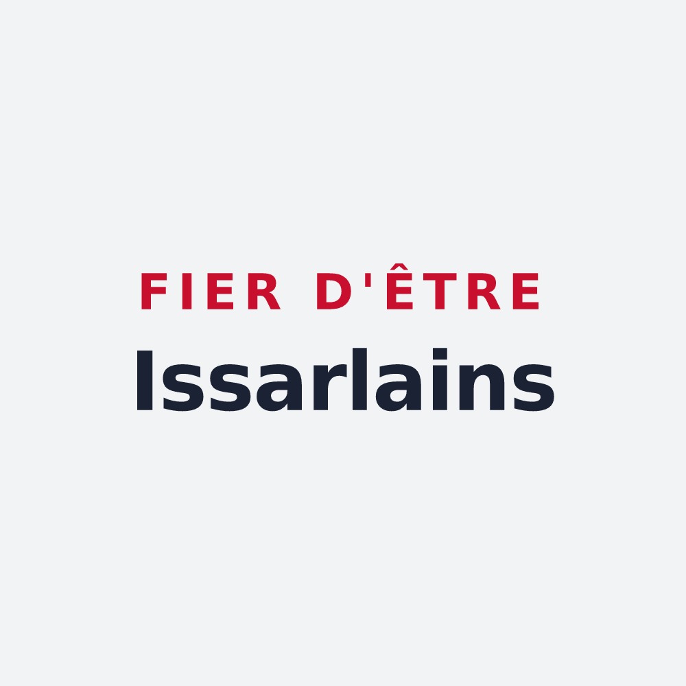 Poster « Fier d'être Issarlains » — design pour Issarlès