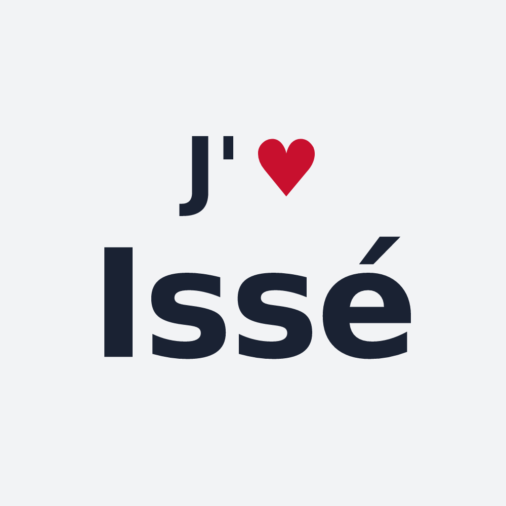 Poster personnalisé Issé — design J'aime Issé