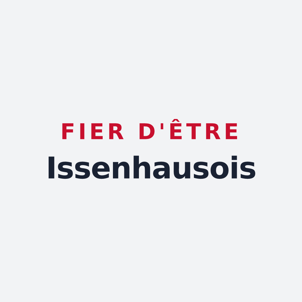 Poster « Fier d'être Issenhausois » — design pour Issenhausen