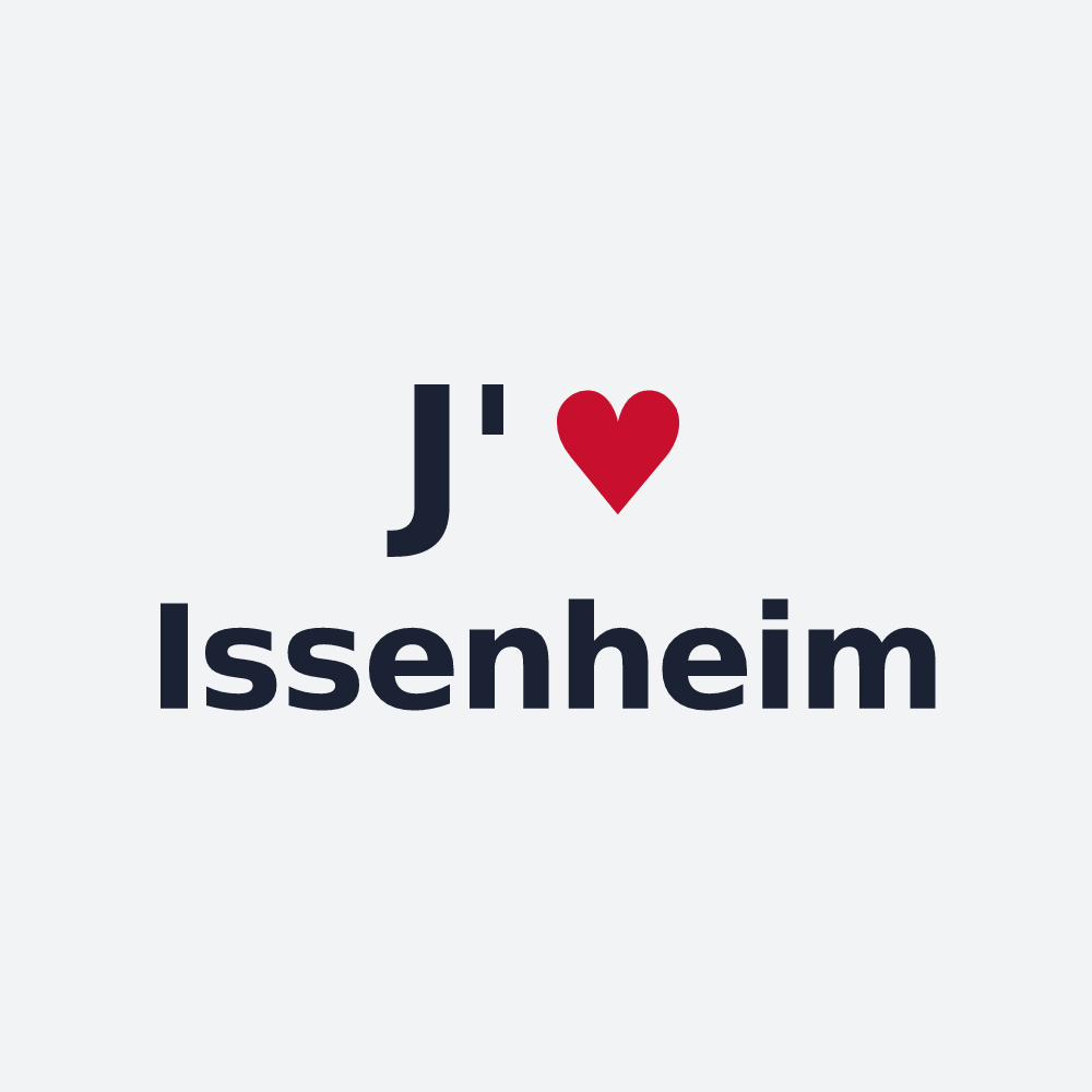 Poster personnalisé Issenheim — design J'aime Issenheim
