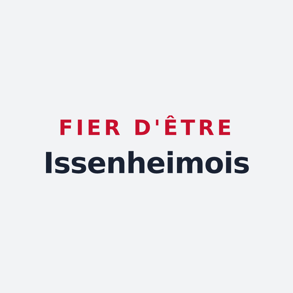 Poster « Fier d'être Issenheimois » — design pour Issenheim