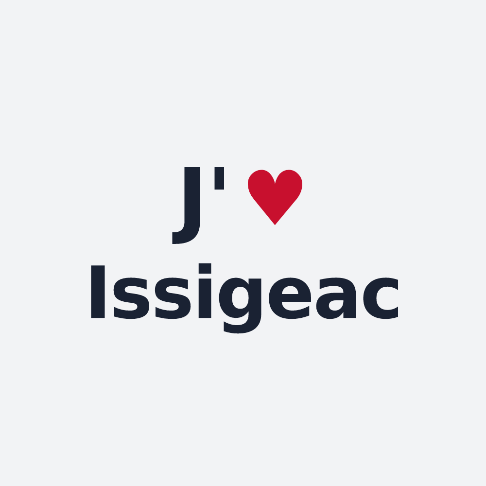 Poster personnalisé Issigeac — design J'aime Issigeac