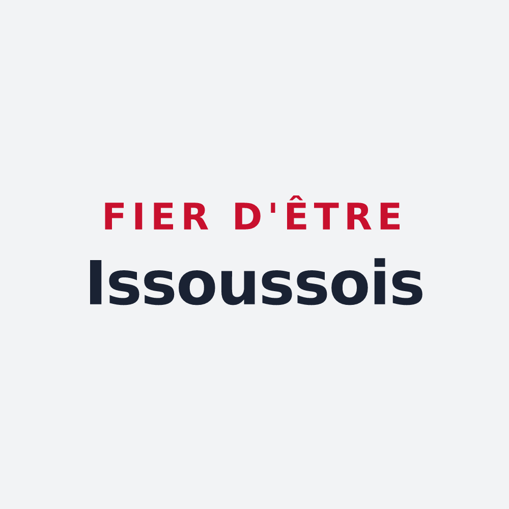 Poster « Fier d'être Issoussois » — design pour Issou