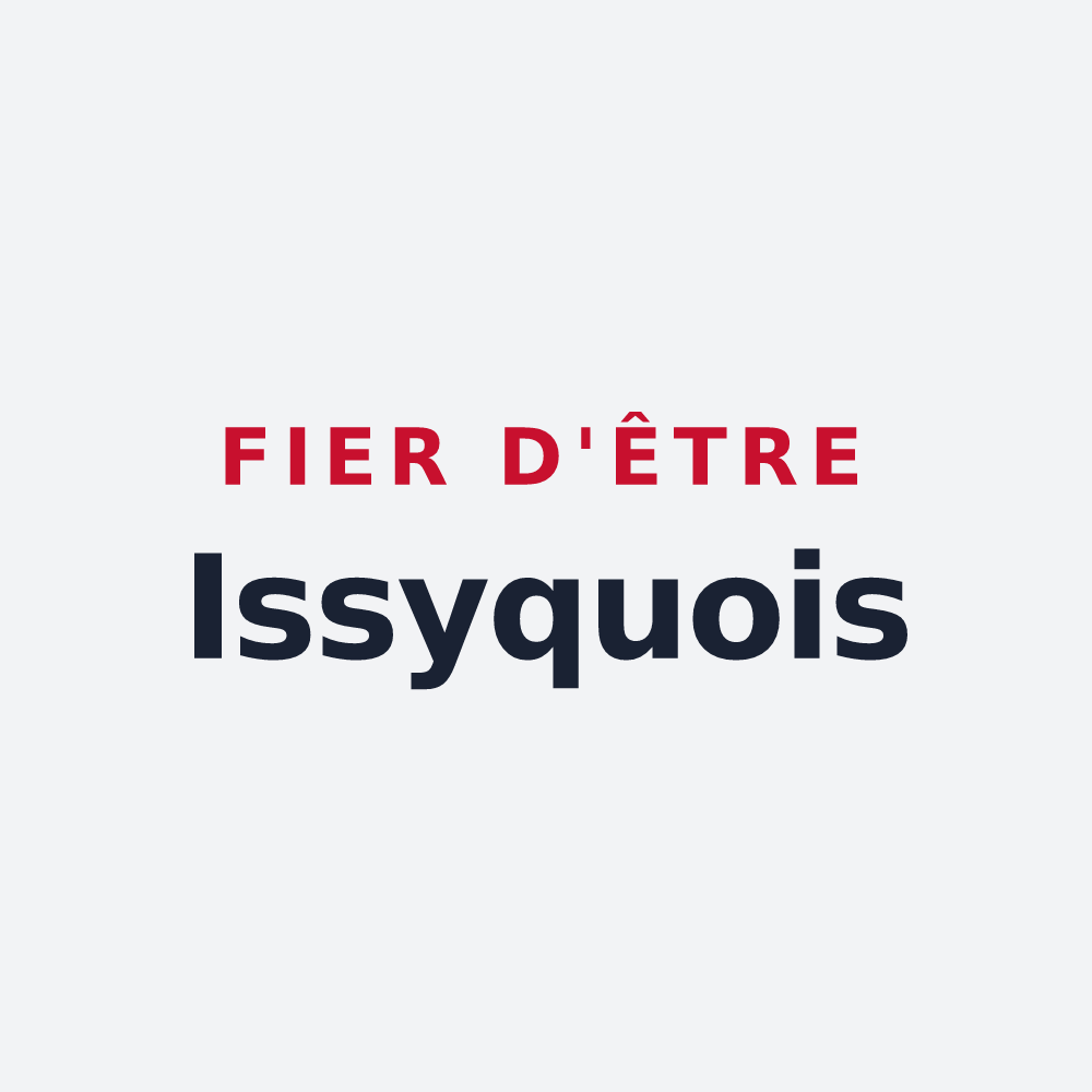 Poster « Fier d'être Issyquois » — design pour Issy-l'Évêque