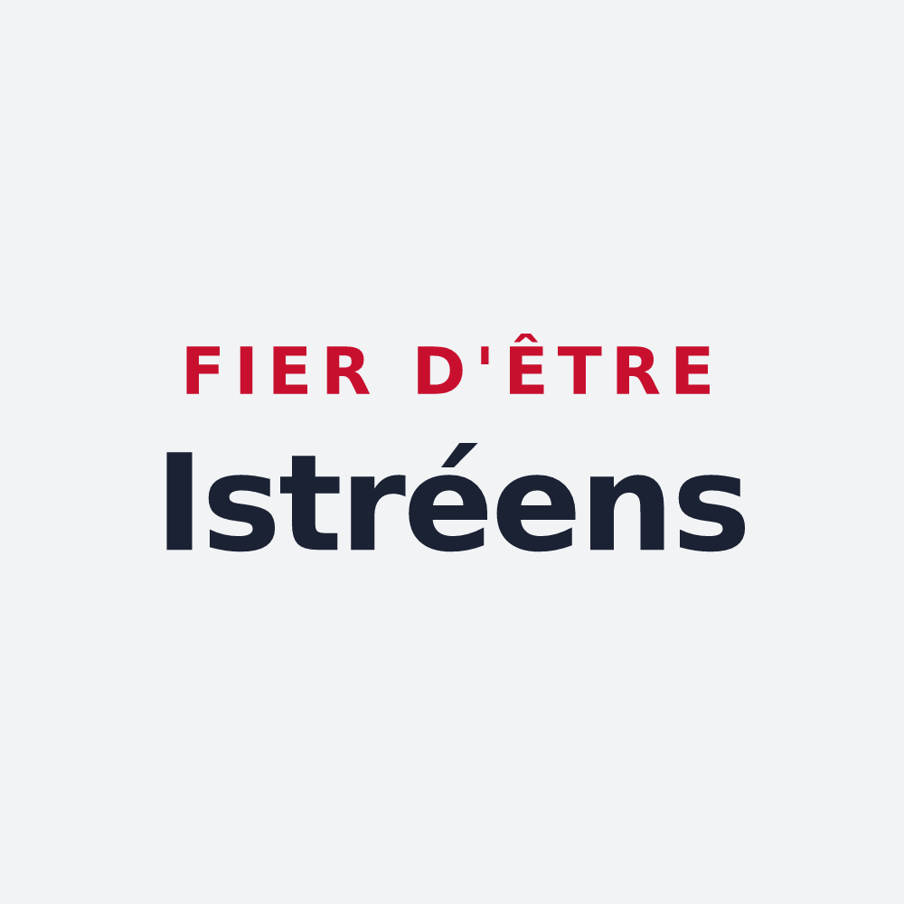 Poster « Fier d'être Istréens » — design pour Istres