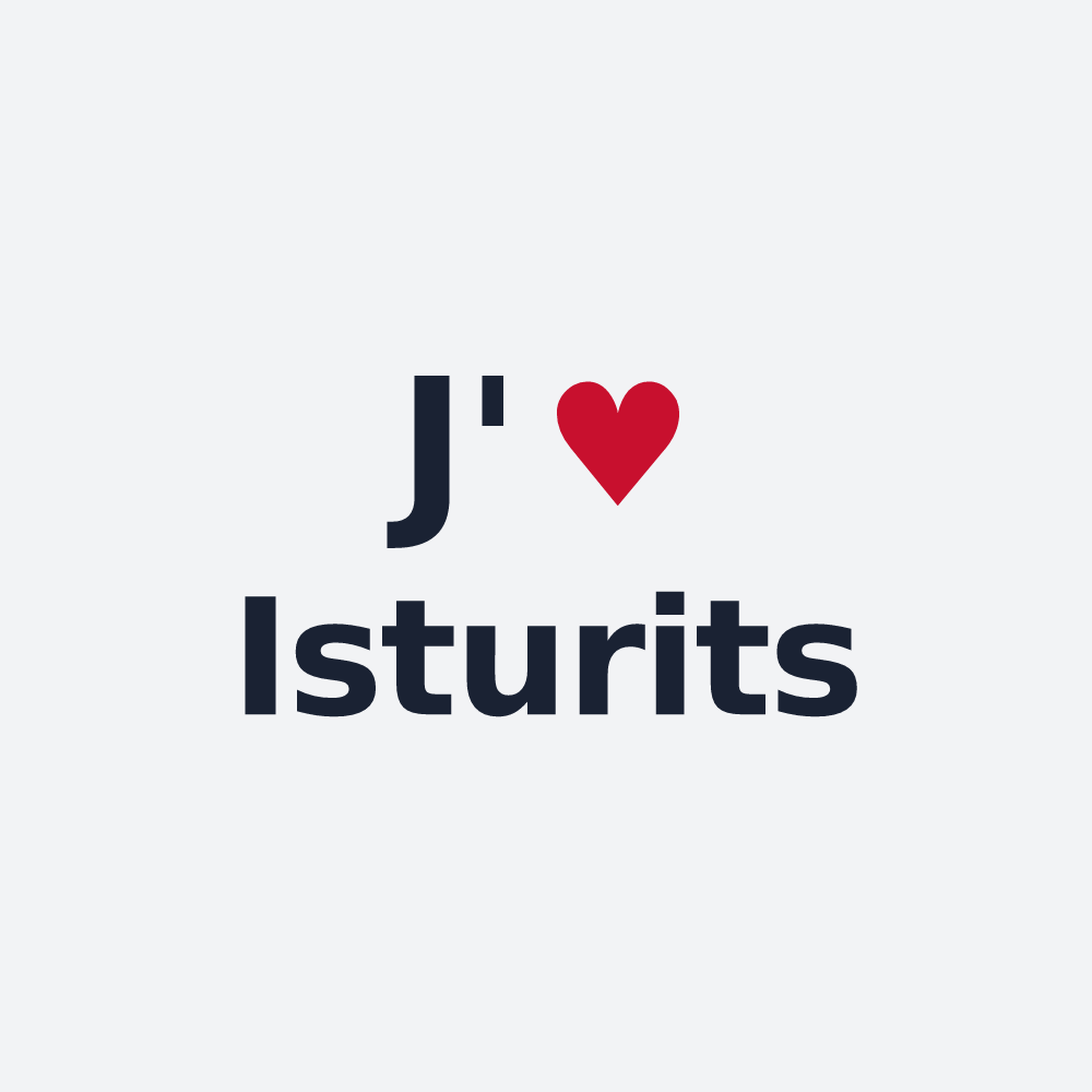 Poster personnalisé Isturits — design J'aime Isturits