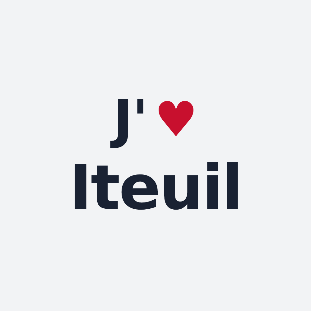 Poster personnalisé Iteuil — design J'aime Iteuil