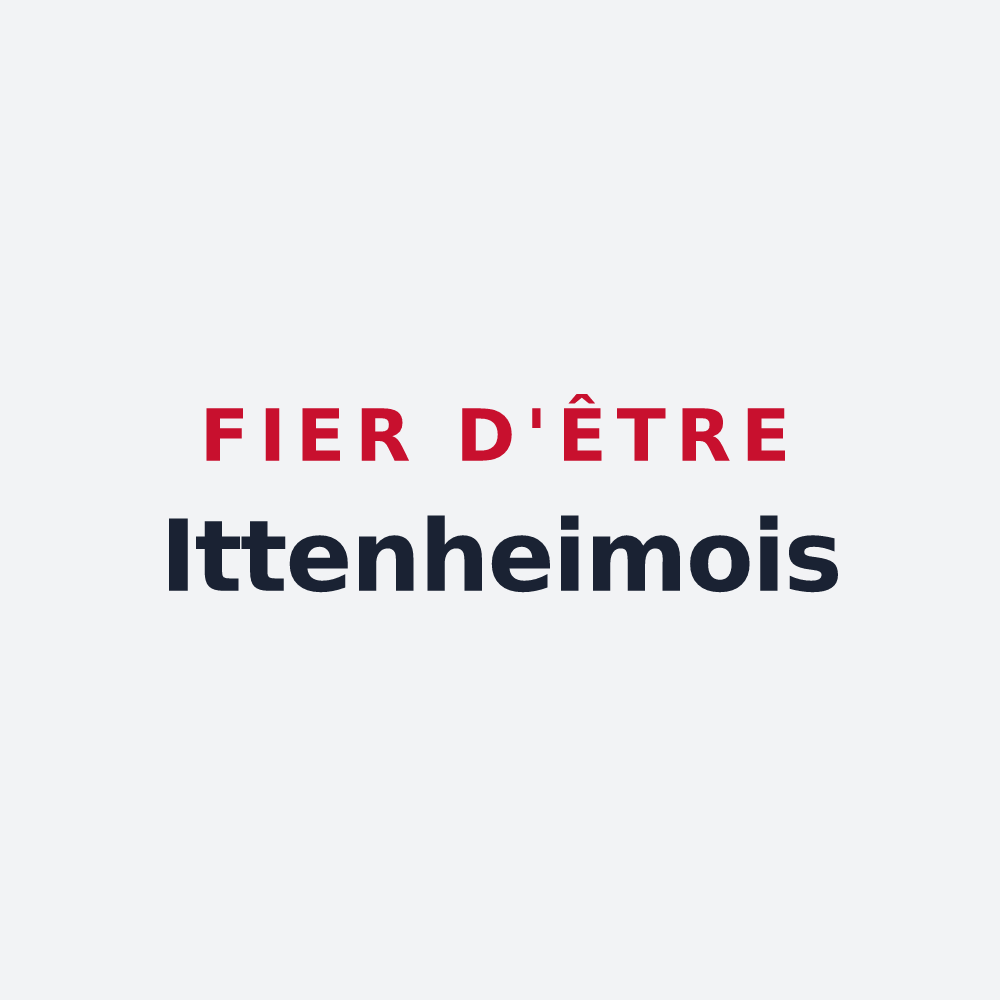 Poster « Fier d'être Ittenheimois » — design pour Ittenheim