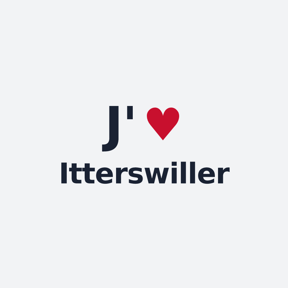 Poster personnalisé Itterswiller — design J'aime Itterswiller