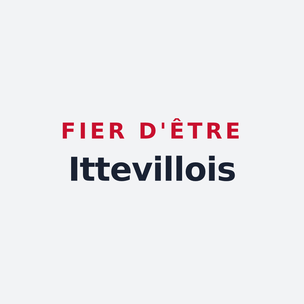 Poster « Fier d'être Ittevillois » — design pour Itteville