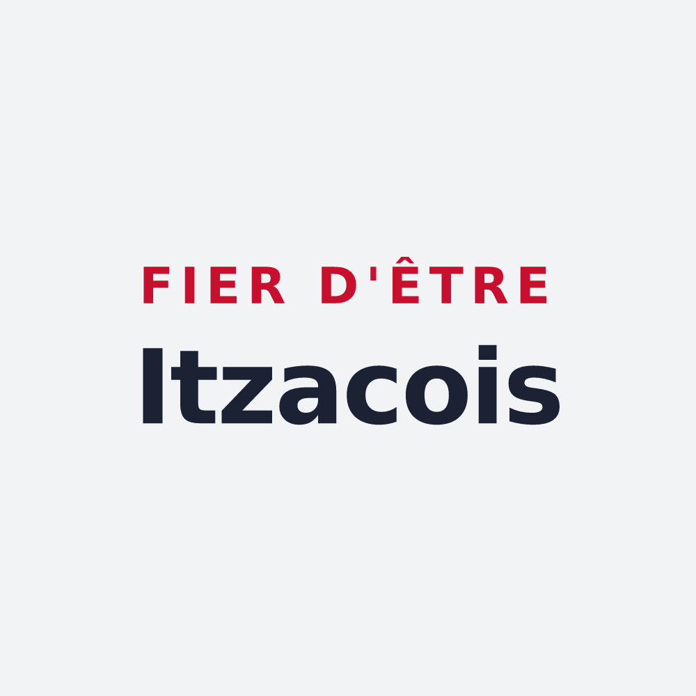 Poster « Fier d'être Itzacois » — design pour Itzac