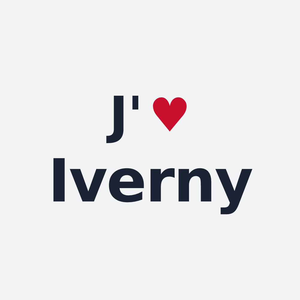 Poster personnalisé Iverny — design J'aime Iverny