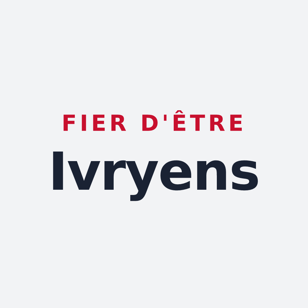 Poster « Fier d'être Ivryens » — design pour Ivry-la-Bataille