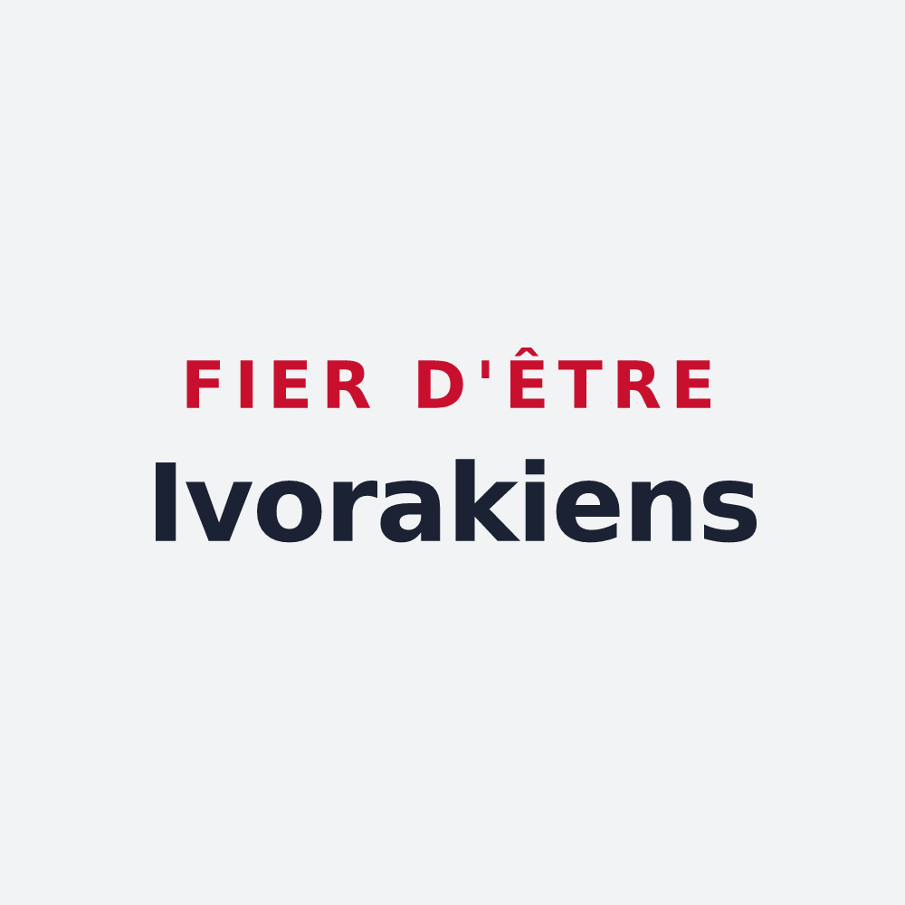 Poster « Fier d'être Ivorakiens » — design pour Iwuy