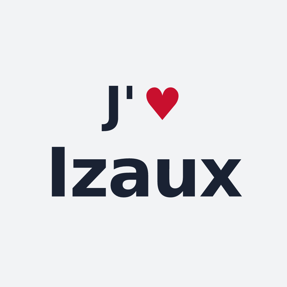 Poster personnalisé Izaux — design J'aime Izaux