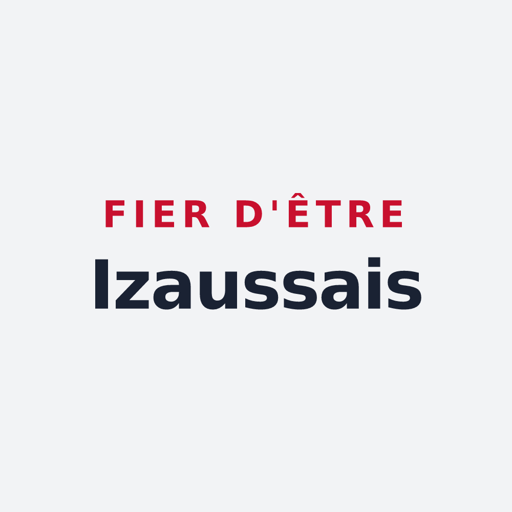 Poster « Fier d'être Izaussais » — design pour Izaux