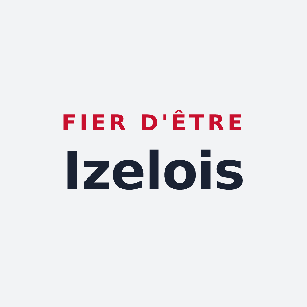 Poster « Fier d'être Izelois » — design pour Izel-lès-Hameau