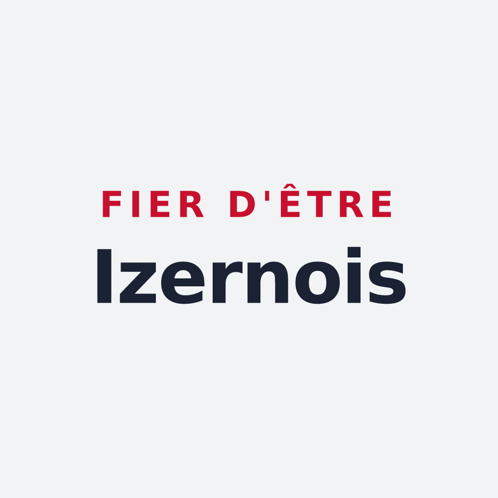 Poster « Fier d'être Izernois » — design pour Izernore