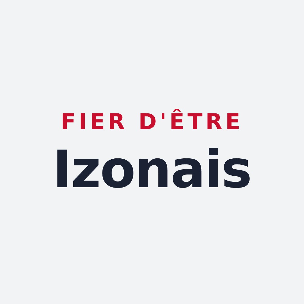 Poster « Fier d'être Izonais » — design pour Izon-la-Bruisse