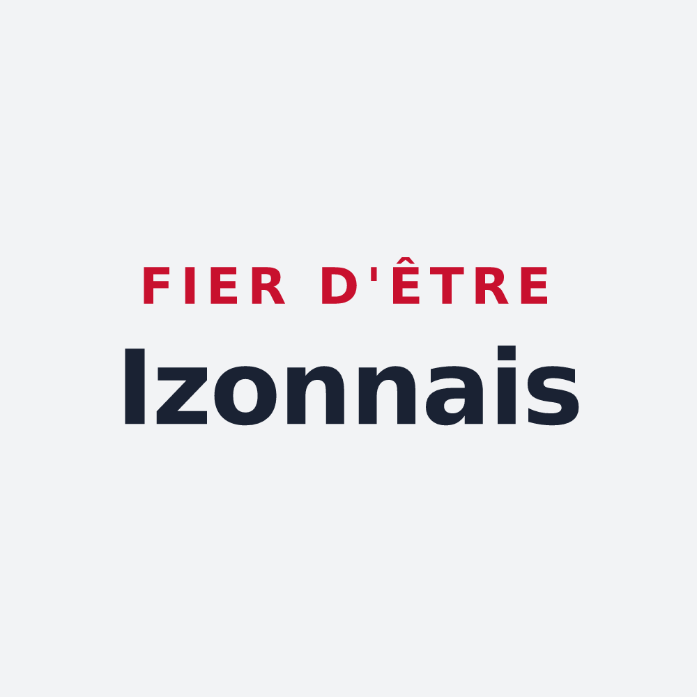 Poster « Fier d'être Izonnais » — design pour Izon