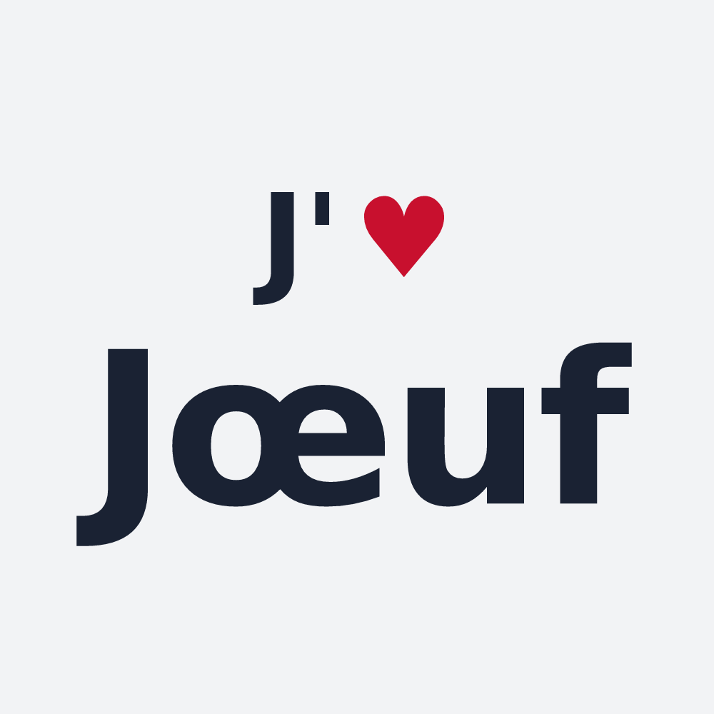 Poster personnalisé Jœuf — design J'aime Jœuf