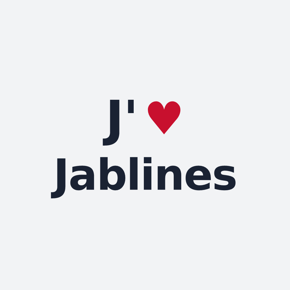Poster personnalisé Jablines — design J'aime Jablines